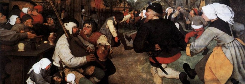 Pieter Bruegel de Oude, De boerendans | Kunsthistorisches Museum, Wenen