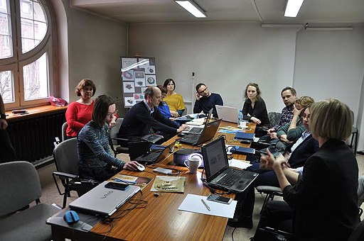 Wiki-training met medewerkers van het Regional Institute of Culture in Katowice (2017) © Robert Garst (Regionalny Instytut Kultury w Katowicach)ka